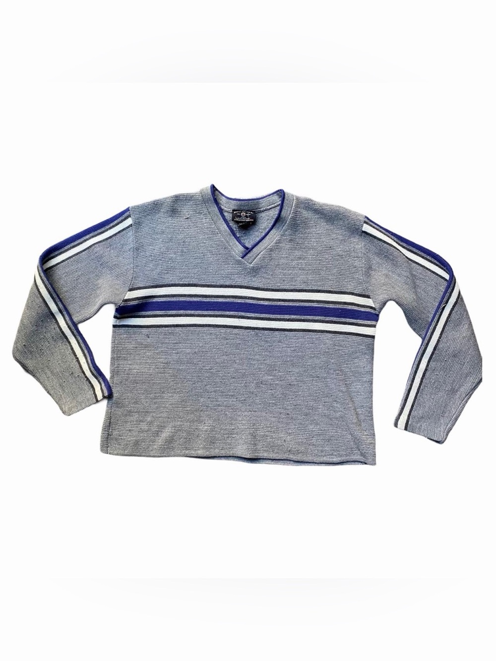 vintage 90s american eagle outfitters sporty striped sweater
